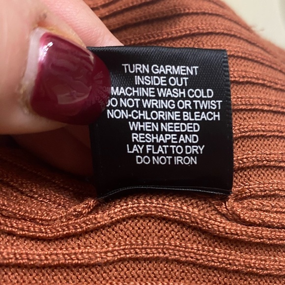 Say What Women’s Brown Zipper Sweater Dress With Belt Size Small - Picture 10 of 10